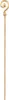 Boland Sinterklaasstab oro 185cm - accessori San Nicola Anteprima dell’immagine prodotto 1