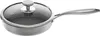 A frying pan with a glass lid and a silver handle, isolated on a white background. Náhled obrázku produktu