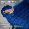 ML-Design Esszimmerstühle 4er Set, Dunkelblau, Sitzfläche Produktbild-Vorschau 4