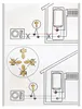 Diagram showing plumbing connections for a heating system, illustrating correct and incorrect valve placements. Produktbild-Vorschau