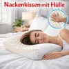 2 Nackenkissen Kopfkissen + Kissenbezug Kissenhülle Produktbild-Vorschau 2