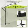 Sekey Ampelschirm Ø300cm Sonnenschirm UV50+ mit Kurbel & Produktbild-Vorschau 3