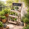 DOCHTMANN Présentoir à fleurs en bois à 3 étages, avec Voir les images du produit 3