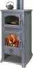 - Kaminofen mit Backfach und Herdplatte Cucina grau - 9,7kW Produktbild-Vorschau 2