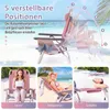 COSTWAY Set da 2 sedie da spiaggia con tavolino, sedie da Anteprima dell’immagine prodotto 5