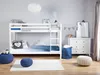 BELIANI Hochbett Weiß Kiefernholz 2 Lattenroste 90 x 200 cm Produktbild-Vorschau 2