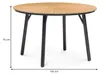 Gartentisch AGAPE rund 120x75cm, Schwarz/Natur – Produktbild-Vorschau 6