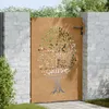 vidaXL Záhradná brána 85x150 cm Corten Steel Tree Design Náhľad obrázku produktu 2