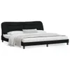 vidaXL Struttura letto con LED senza materasso "Hvar" nero Anteprima dell’immagine prodotto 9