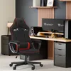 SENSE7 Gaming stoel, stof, zwart-rood - Ergonomische Productafbeelding-voorbeeld 2