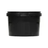 A black plastic bucket with a lid and handle, shown from the front on a white background. Náhľad obrázku produktu