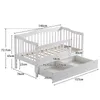 FCH Kinderbett mit Schubladen 70x140cm, Hausbett mit Produktbild-Vorschau 2