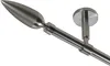 Gardinenstange Set Edelstahl Look Metall Ø 16mm zur Produktbild-Vorschau 1