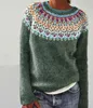 ASKSA Damen Pullover Elegant Rundhals Sweatshirt Casual Produktbild-Vorschau 2