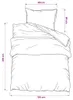 vidaXL Bettwäsche-Set Dunkelgrau 155x220 cm Baumwolle Produktbild-Vorschau 6
