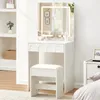 CLIPOP Mini miroir Led Coiffeuse, luminosité réglable Voir les images du produit 1