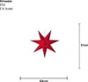 A red star-shaped lantern is shown against a white background, with dimensions indicated. Produktbild-Vorschau