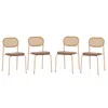 Four identical chairs are arranged in a row against a white background. Produktbild-Vorschau
