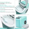 A collage of images showcasing an ice maker, its features, and its ice production capacity. Náhľad obrázku produktu