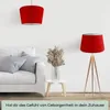 Wogati® Premium Lampenschirm E14/E27 Baumwolle | Rot / Produktbild-Vorschau 2