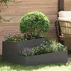 vidaXL Tuinplantpot zwart, 80 x 80 x 50 cm, van verzinkt Productafbeelding-voorbeeld 2