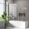 S'AFIELINA Duschabtrennung für Badewanne 120 x 140 cm 3 Produktbild-Vorschau 1