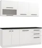 Homestyle4u Küche Küchenblock 200 cm Weiß Küchenzeile ohne Produktbild-Vorschau 8
