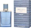 A bottle of Jimmy Choo Man Aqua Eau de Toilette and its packaging are displayed side-by-side against a white background. Anteprima dell’immagine prodotto