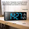 MODFU Digitale Wanduhr, USB-Wanduhr mit großem Display, Produktbild-Vorschau 6