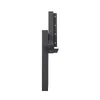 Side view of a black metal bench leg or frame. Anteprima dell’immagine prodotto