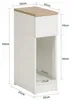 Schmaler Nachttisch mit Schublade Tisch mit Regal modernes Produktbild-Vorschau 7