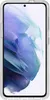 A transparent phone case with a colorful abstract wallpaper on a white background. Produktbild-Vorschau
