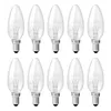 10 x Leuci Glühbirne Kerze 40W E14 klar Glühlampe 40 Watt Produktbild-Vorschau 2
