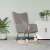 vidaXL Schaukelstuhl Taupe Stoff Produktbild-Vorschau 1