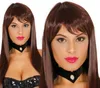 Kastanienbraune Langhaarperücke für Damen Produktbild-Vorschau 2