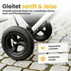 Einkaufstrolley klappbar mit Lufträdern 45 kg – Produktbild-Vorschau 6