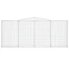Gabionen mit Hochbogen 8 Stk. 400x50x160/180cm Verzinktes Produktbild-Vorschau 4