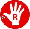 A red circular logo with a white handprint and the letter R in the center. Anteprima dell’immagine prodotto