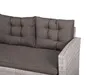 BELIANI Gartenmöbel Set Grau Rattan Sicherheitsglas Textil Produktbild-Vorschau 6