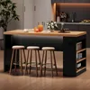 Îlot de cuisine Flieks avec éclairage LED et prise Voir les images du produit 4