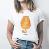 Mr. & Mrs. Panda Größe L T-Shirt Katze Mittelfinger - Weiß Produktbild-Vorschau 3