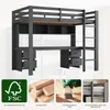 Hochbett 90 x 200 cm für Kinder mit Schreibtisch, 4 Produktbild-Vorschau 7