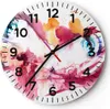 Wanduhr - Rund - Glasuhr - weiblich Blume Sommer Produktbild-Vorschau 1