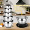 Terlulu Edelstahl Rührschüssel Set 5er - Luftdichter Produktbild-Vorschau 5