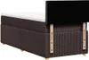 vidaXL Boxspringbett mit Matratze Dunkelbraun 90x200 cm Produktbild-Vorschau 6