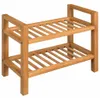 vidaXL Věšák na boty se 2 policemi 50x27x40 cm Dubový masiv Náhled obrázku produktu 5