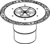TECEdrainpoint S évacuation verticale, avec bride Anteprima dell’immagine prodotto 3