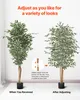 VEVOR Ficus artificiel, 1,8 m, avec pot noir, plante ficus Voir les images du produit 6