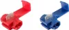Two wire splice connectors, one red and one blue, are shown against a white background. Anteprima dell’immagine prodotto
