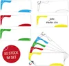 50 Magnetstreifen beschreibbar 110x40 mm, 10 Stück je Farbe Produktbild-Vorschau 1